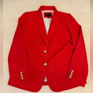 J. Crew Red Wool Blazer